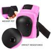 Adult/Child Knee Pads Elbow Pads Wrist Guards 3 in 1 Protective Gear Set for Skateboarding Inline Roller Biking Roller Skating Cycling Outdoor Sports Pink M view 3
