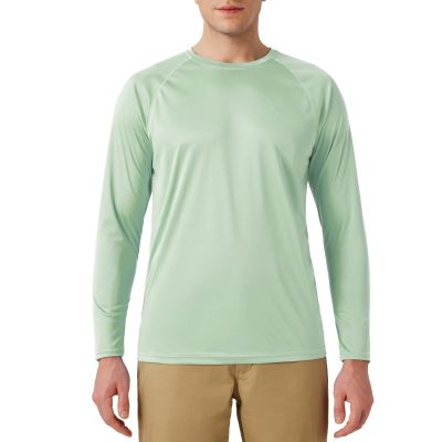 SG Edge Men's Activewear Basic Outdoor Series Sun Protection Long Sleeve Shirt,Cameo Green,L
