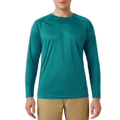 SG Edge Men's Activewear Basic Outdoor Series Sun Protection Long Sleeve Shirt,Tropical Green,XL