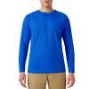 SG Edge Mens UPF 50+ Rash Guard Swim Shirt Long Sleeve Moisture Wicking Quick Dry Lightweight Wrinkle-Resistant Fishing Running Hiking Royal Blue view 1