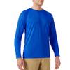 SG Edge Mens UPF 50+ Rash Guard Swim Shirt Long Sleeve Moisture Wicking Quick Dry Lightweight Wrinkle-Resistant Fishing Running Hiking Royal Blue view 2