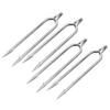 4 Pcs Stainless, Gig Gaff Hook Fish Steel 2 Prongs Spear for Outdoor Fishing Tackle view 2