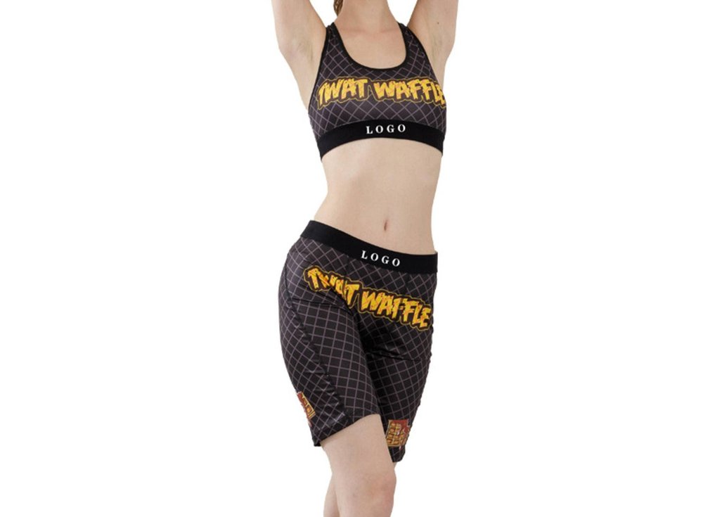 Girls' sports underwear bra outer wear tight shockproof chest pad set bra fitness printed vest