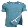 Deyeek Men's Comfy After Surgery Clothes Adaptive Clothing Side Snap Chemo Shirts for Port Access view 1