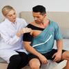Deyeek Men's Comfy After Surgery Clothes Adaptive Clothing Side Snap Chemo Shirts for Port Access view 2