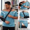 Deyeek Men's Comfy After Surgery Clothes Adaptive Clothing Side Snap Chemo Shirts for Port Access view 4