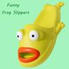 MEADOO Frog Slippers,Frog Flip Flops, Thickness Bath Slipper, Funny Frog Slides, Bass Slides,Beach & Shower Shoes (40-41, green-C, numeric_8_point_5) view 3
