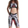 Girls' sports underwear bra outer wear tight shockproof chest pad set bra fitness printed vest view 1