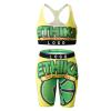 Girls' sports underwear bra outer wear tight shockproof chest pad set bra fitness printed vest view 2