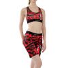 Girls' sports underwear bra outer wear tight shockproof chest pad set bra fitness printed vest view 3