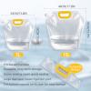 6Pack Collapsible Emergency Outdoor Folding Water Jug Container Bag Freezable, BPA Free Plastic Water Storage Cube for Camping Riding Mountaineer Backpacking, Food Grade (5L) view 2