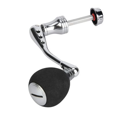 CNC Metal Fishing Rocker Arm Grip Fish Accessory Reel Handle Kits Fishing Reel Replacement Parts (EVA Grip Large)