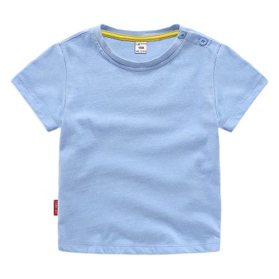 Boys and Girls' Classic Fit Crewneck T Shirt | Organic Cotton Soft Multi Pack Short Sleeve Newborn Baby (D, 9-12 Months)