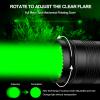 ANEKIM UC90 Green Hunting Flashlight Predator Light Kit Spotlight Torch for Hog Pig Coyote Varmint Hunting Adjustable Light Spot Clarity view 2