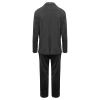 ERTUPE Women's 2 Piece Casual Blazers Open Front Long Sleeve Work Office Jackets and Pants Business Office Suit Set Black view 3