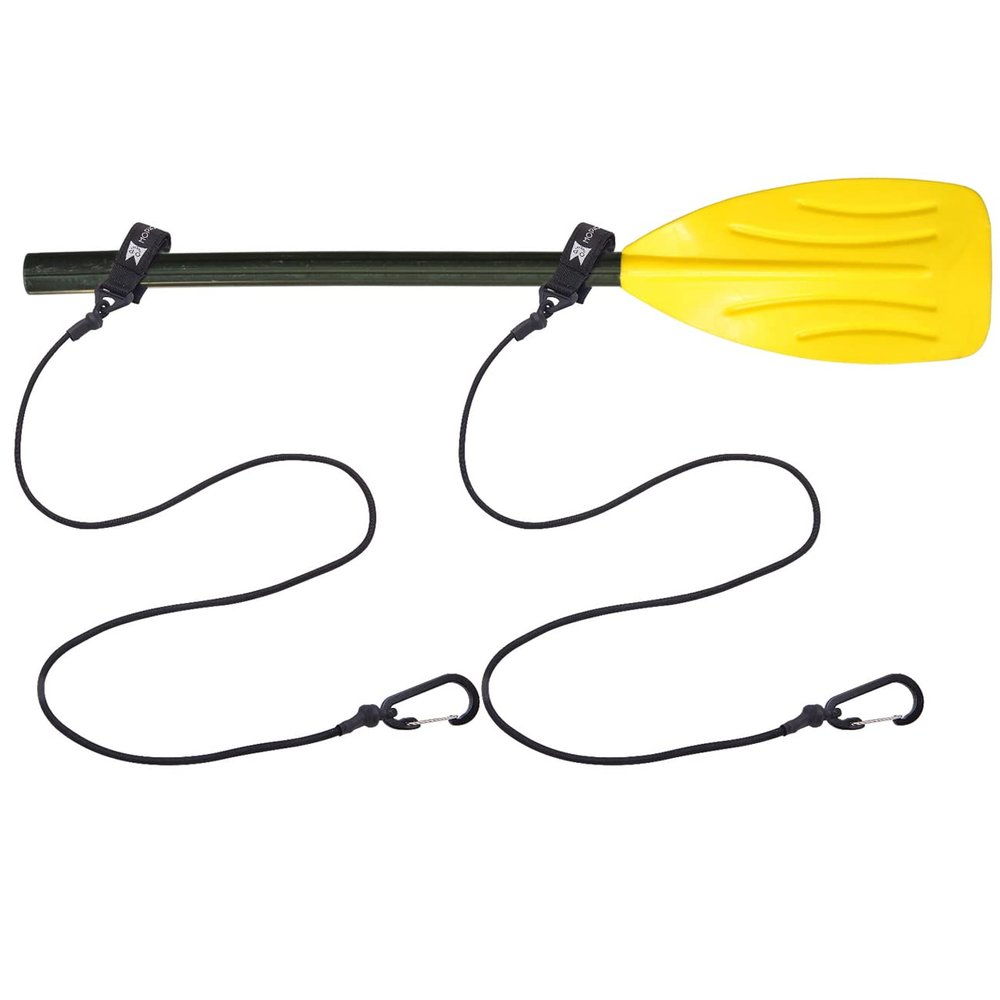 MOPHOEXII Paddle Leash Safety Rod Bungee Rod Holder Gripping Gear,Kayak Paddle Tether Lightweight Coiled Kayak Paddle Leash for SUP Kayaking Canoing Fishing Boating