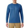 SG Edge Men's Activewear Basic Outdoor Series Sun Protection Long Sleeve Shirt,Steel Blue,L view 1