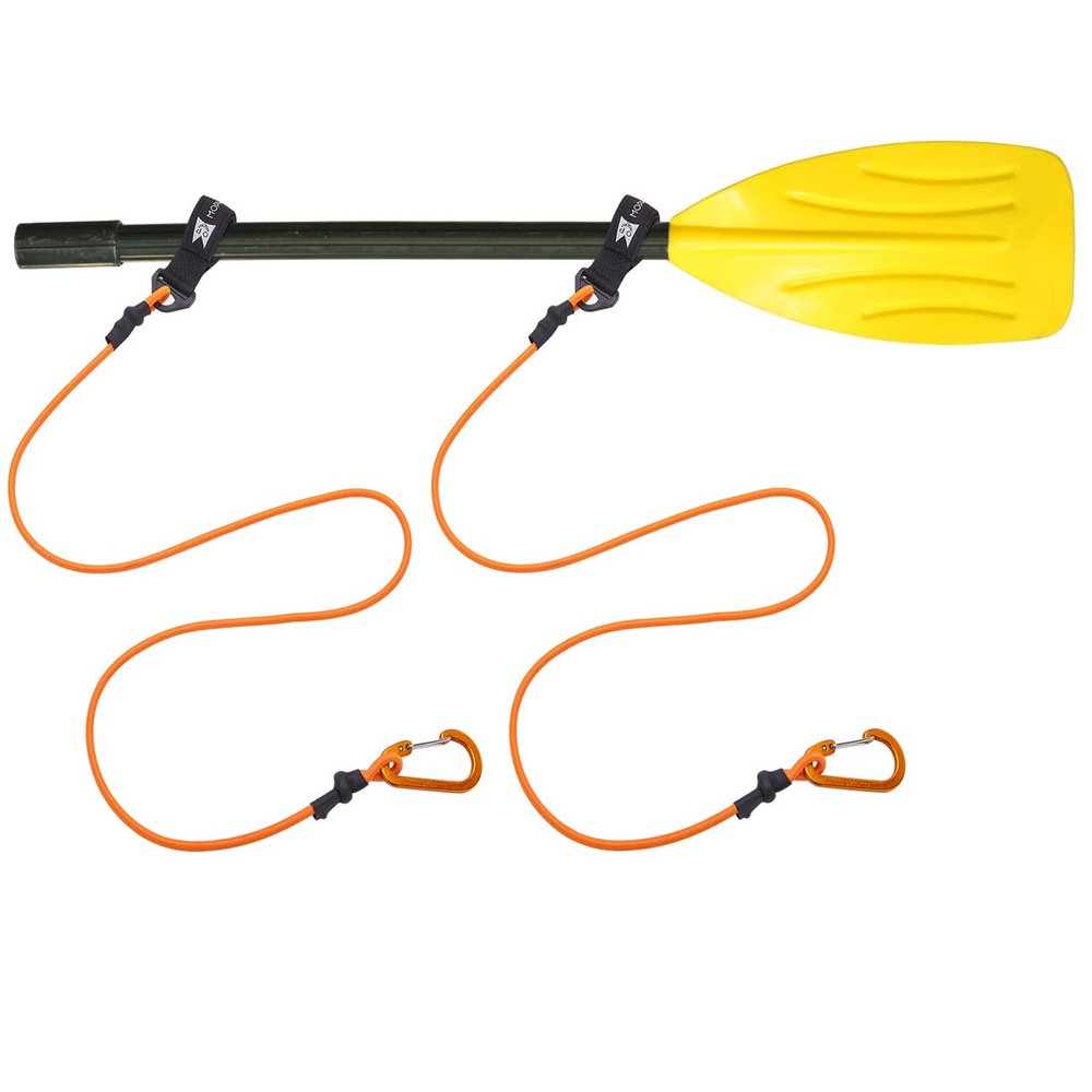 MOPHOEXII Paddle Leash Safety Rod Bungee Rod Holder Gripping Gear,Kayak Paddle Tether Lightweight Coiled Kayak Paddle Leash for SUP Kayaking Canoing Fishing Boating