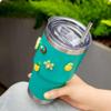 Prurex 30oz Tumbler Lids for YETI Rambler, Fit for Silver Buffalo 40oz Tumbler, Replacement Spill Proof Splash Resistant Lids Covers for 3.7" Cup Mouth, BPA-free view 2