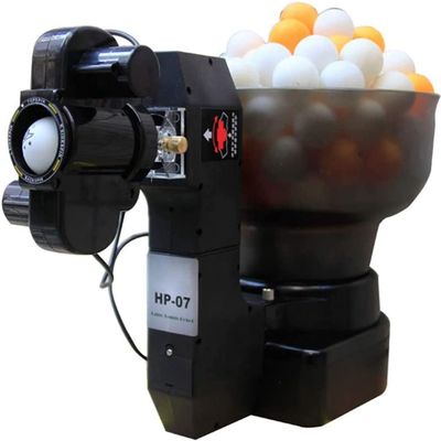 WTHOME Table Tennis Robot Portable 0-5 Gear Adjustment Ping Pong Ball Machine with 36 Different Spin Balls Remote Control Automatic Table Tennis Machine Ball Frequency (40-70/minute) for Training