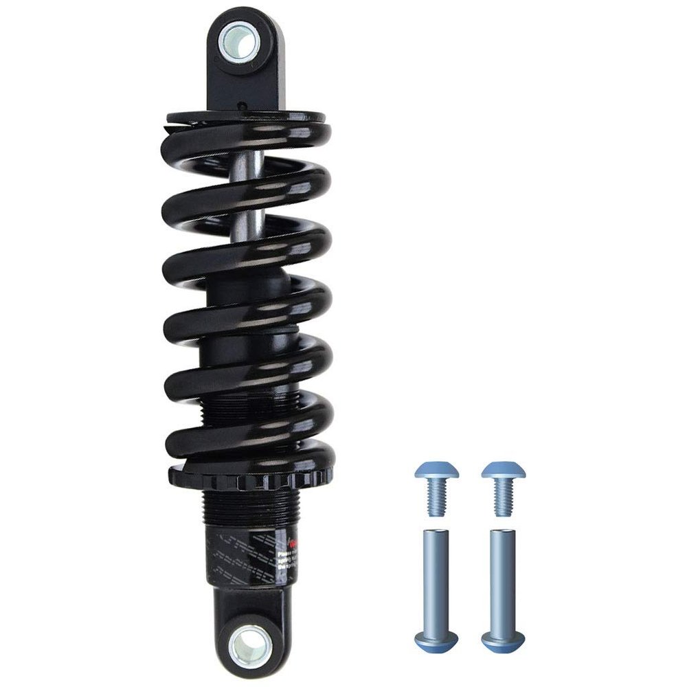 LYYCX Bike Rear Shock Absorber 125mm/150mm/165mm/190mm Adjustable Spring 450Lbs/650Lbs/750Lbs/850Lbs (Color : 165mm, Size : 750 lbs)