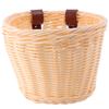 1pc Bicycle Basket Pink Hamper Outdoor Accessories Large Storage Basket Bike Basket Rear Bicycle Storage Basket Plastic Bike Basket Retro Bike Basket Wicker Appendix view 1