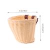 1pc Bicycle Basket Pink Hamper Outdoor Accessories Large Storage Basket Bike Basket Rear Bicycle Storage Basket Plastic Bike Basket Retro Bike Basket Wicker Appendix view 2