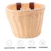 1pc Bicycle Basket Pink Hamper Outdoor Accessories Large Storage Basket Bike Basket Rear Bicycle Storage Basket Plastic Bike Basket Retro Bike Basket Wicker Appendix view 4