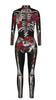 Honeystore Women's Skeleton Bodysuit Halloween Costume Bodycon Catsuit Jumpsuit BAX-214 XL view 4