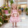 Gloveleya Kids Backpacks Girls Backpack Plush Bags Diaper Bag Backpack with Floral Doll Pink view 4