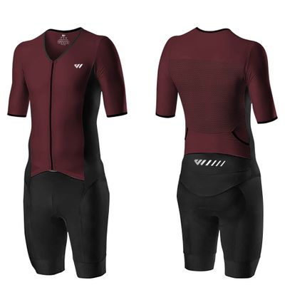 Logas Mens Triathlon Suit Trisuit Race Skinsuit Cycling Speed Suit Swimskin Bike Swim Run