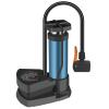 Vermon Mini Bike Pump Bike Floor Pump, Portable 160PSI Aluminum Universal Mini Bicycle Foot Tire Pump, Car Foot Tire Pump for Bicycle Ball Scooter Car Toys Inflatable Blue view 1