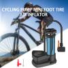 Vermon Mini Bike Pump Bike Floor Pump, Portable 160PSI Aluminum Universal Mini Bicycle Foot Tire Pump, Car Foot Tire Pump for Bicycle Ball Scooter Car Toys Inflatable Blue view 3