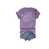She Overcame Everything That was Meant to Destroy Her Shirt Powerful Women Shirt She Overcame Everything T Shirt Woman Empowerment Shirt Gifts Casual Tops Positive Saying Tops V Neck Tshirts Purple view 3
