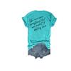 She Overcame Everything T Shirt Powerful Women Shirt She Overcame Everything That was Meant to Destroy Her Shirt Fun Funny Gifts V-Neck Casual Tee Positive Graphic Tee Shirts Green view 3