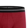 JEsilunmaMY Men's Mid Rise Cotton Boxer Briefs Soft Stretch Support Pouch Underpants Moisture-Wicking Jersey Knit Underwear (Red-5PC,Large) view 2