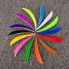 ZSHJGJR Archery Arrow Feathers 4Inch 5 Inch Turkey Feathers Fletchings Arrow Feathers Fletches Right Wing for DIY Hunting Arrows 50PCS (5 inch, Left Wing, Light Purple) view 1