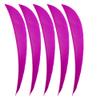 ZSHJGJR Archery Arrow Feathers 4Inch 5 Inch Turkey Feathers Fletchings Arrow Feathers Fletches Right Wing for DIY Hunting Arrows 50PCS (5 inch, Left Wing, Light Purple) view 2