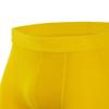 JEsilunmaMY Mens Mid Waist Cotton Boxer Briefs Solid Color Support Pouch Underwear Soft Stretch Athletic Sport Underpants (Yellow-5PC,XX-Large) view 2