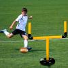Zhanmai Inflatable Jumbo Football Goal Post Set, Yellow, Black view 4