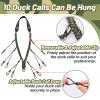 PAMASE Duck Call Lanyard - Duck Whistle Hunting Accessories with 10 Removable Loops, Camo Woven Goose Call Carry, Outdoor Predator Gear Gifts for Hunter - Without Duck Call view 3