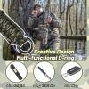 PAMASE Duck Call Lanyard - Duck Whistle Hunting Accessories with 10 Removable Loops, Camo Woven Goose Call Carry, Outdoor Predator Gear Gifts for Hunter - Without Duck Call view 4