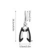 SEIWEI Small Fishing Pliers Scissors Braid Cutters Lightweight Stainless Steel Fishing Gripper Tools Handheld Fishing Tool with Bag (Orange) view 2
