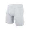 JEsilunmaMY Mens Mid Waist Cotton Boxer Briefs Solid Color Support Pouch Underwear Soft Stretch Athletic Sport Underpants (White-1PC,Medium) view 1