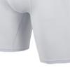 JEsilunmaMY Mens Mid Waist Cotton Boxer Briefs Solid Color Support Pouch Underwear Soft Stretch Athletic Sport Underpants (White-1PC,Medium) view 4