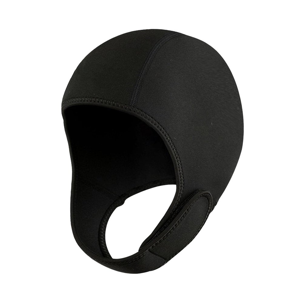 rockible 2mm Neoprene Wetsuit Hood, Diving Hood with Chin Strap Swimming Hat Surfing Cap, for Men, Women, Underwater, Snorkeling, Rafting, Winter, Black