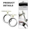 2-Piece Olympic Barbell Locking Collars, Fits 2-inch Olympic Barbell Screw Clamps, Suitable for Professional Gym Weight Training view 2