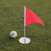 Stainless Steel Golf Hole Cup Green Cup Flag Mini Golf Golfing Flagstick for Outdoor Backyard Practice Flagstick Set Courses view 3