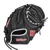Wilson 10 Infield Training Baseball Glove - Right Hand Throw, Black/Red view 2