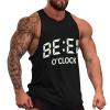 Love Beer O'Clock Men's Tank Top Fitness Sleeveless Gym Workout Shirts Casual Tee Tops 3XL view 1